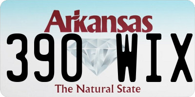 AR license plate 390WIX