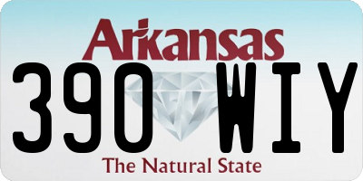 AR license plate 390WIY