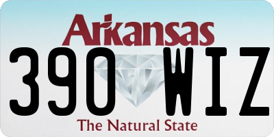 AR license plate 390WIZ