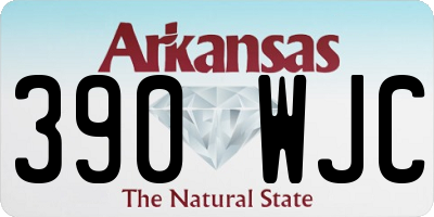 AR license plate 390WJC