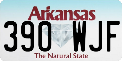 AR license plate 390WJF