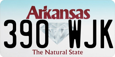 AR license plate 390WJK