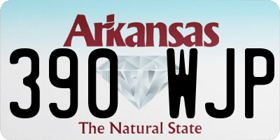 AR license plate 390WJP