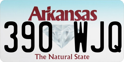 AR license plate 390WJQ