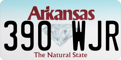 AR license plate 390WJR