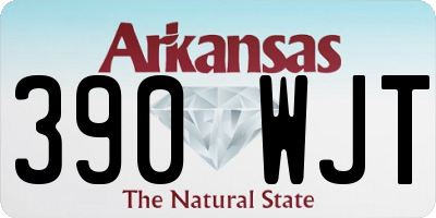 AR license plate 390WJT