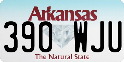 AR license plate 390WJU