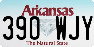AR license plate 390WJY