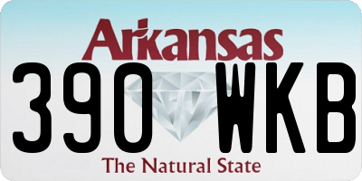 AR license plate 390WKB