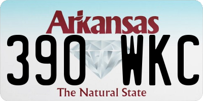 AR license plate 390WKC