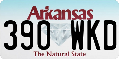 AR license plate 390WKD