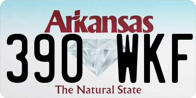 AR license plate 390WKF