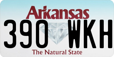 AR license plate 390WKH