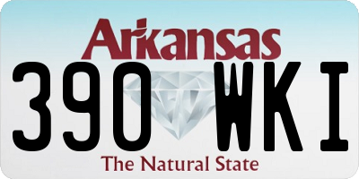 AR license plate 390WKI