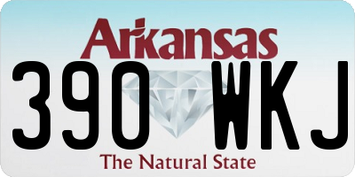 AR license plate 390WKJ