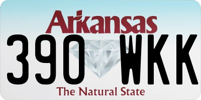 AR license plate 390WKK