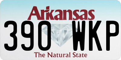 AR license plate 390WKP