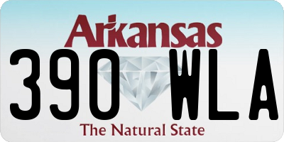 AR license plate 390WLA