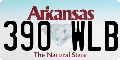 AR license plate 390WLB