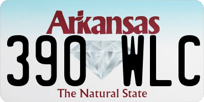 AR license plate 390WLC