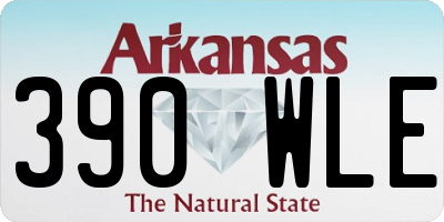 AR license plate 390WLE