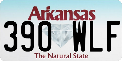 AR license plate 390WLF