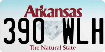 AR license plate 390WLH