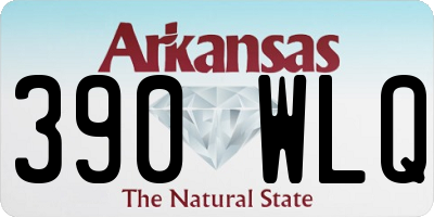 AR license plate 390WLQ