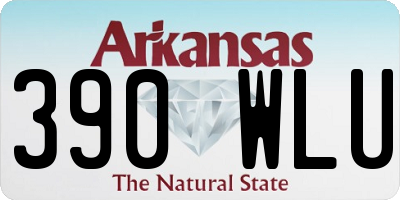 AR license plate 390WLU