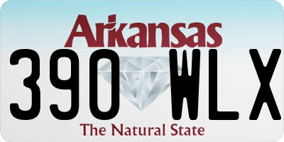 AR license plate 390WLX
