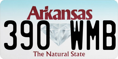 AR license plate 390WMB
