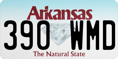 AR license plate 390WMD