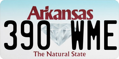AR license plate 390WME