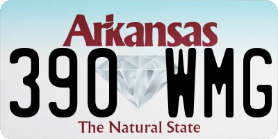 AR license plate 390WMG