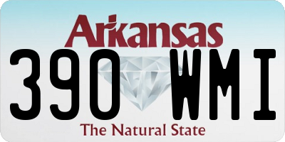 AR license plate 390WMI