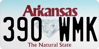AR license plate 390WMK