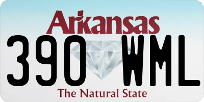 AR license plate 390WML