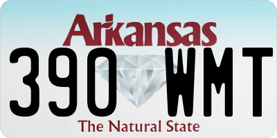 AR license plate 390WMT