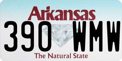 AR license plate 390WMW