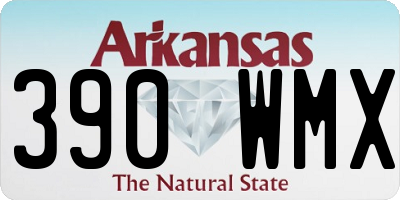 AR license plate 390WMX