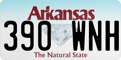 AR license plate 390WNH