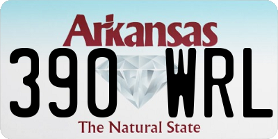 AR license plate 390WRL