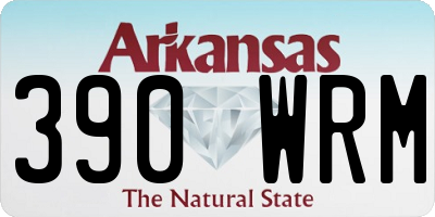 AR license plate 390WRM