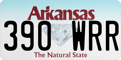 AR license plate 390WRR