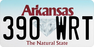 AR license plate 390WRT