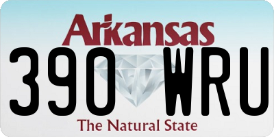 AR license plate 390WRU