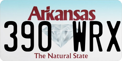 AR license plate 390WRX