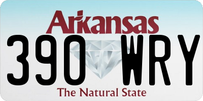 AR license plate 390WRY