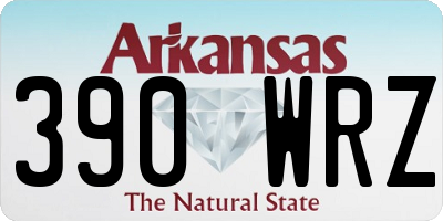 AR license plate 390WRZ