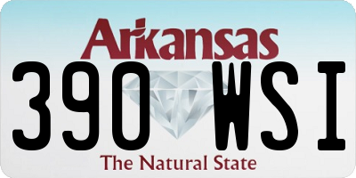 AR license plate 390WSI